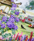 Bird Table SLETI944 - Cross Stitch Kit - Hobby.lt 🇬🇧