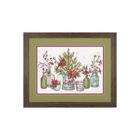 Birds and Berries  (35 x 25 cm) - Cross Stitch Kit by DIMENSIONS - Hobby.lt 🇬🇧