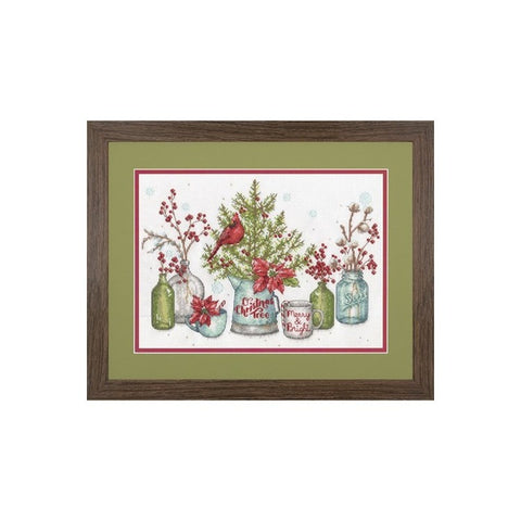 Birds and Berries  (35 x 25 cm) - Cross Stitch Kit by DIMENSIONS