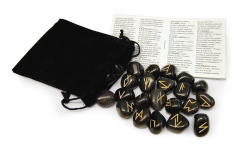 Black Agate Runes Lo Scarabeo - Hobby.lt 🇬🇧