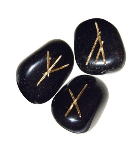 Black Agate Runes Lo Scarabeo - Hobby.lt 🇬🇧