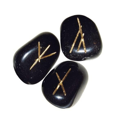 Black Agate Runes Lo Scarabeo