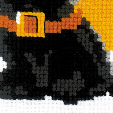 Black Cat cross stitch kit by RIOLIS Ref. no.: HB175 - Hobby.lt 🇬🇧