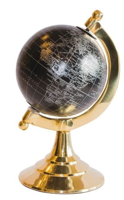 Black Decorative Globe – MMG004S - Hobby.lt 🇬🇧