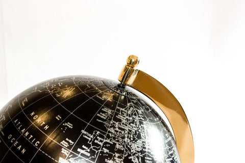 Black Decorative Globe – MMG004S - Hobby.lt 🇬🇧