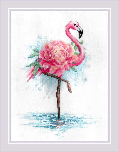 Blooming Flamingo. Cross Stitch kit by RIOLIS Ref. no.: 2117