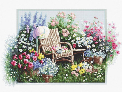 Blooming Garden SB2344 - Cross Stitch Kit - Hobby.lt 🇬🇧