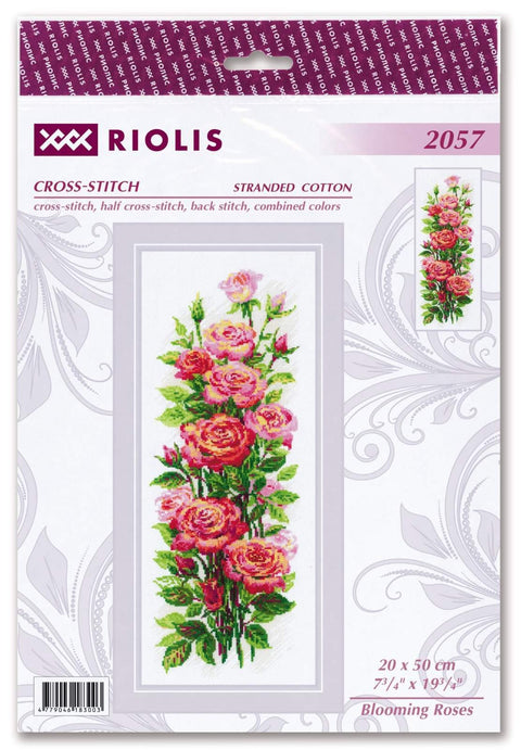 Blooming Roses. Cross Stitch kit by RIOLIS Ref. no.: 2057 - Hobby.lt 🇬🇧