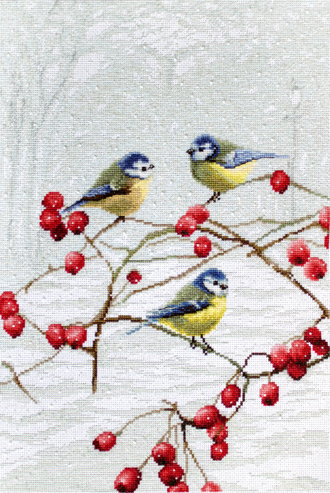 Blue Tits SLETI942 - Cross Stitch Kit