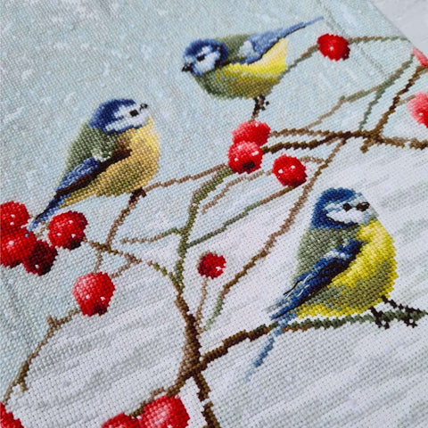 Blue Tits SLETI942 - Cross Stitch Kit