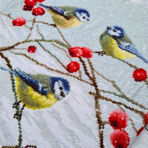 Blue Tits SLETI942 - Cross Stitch Kit