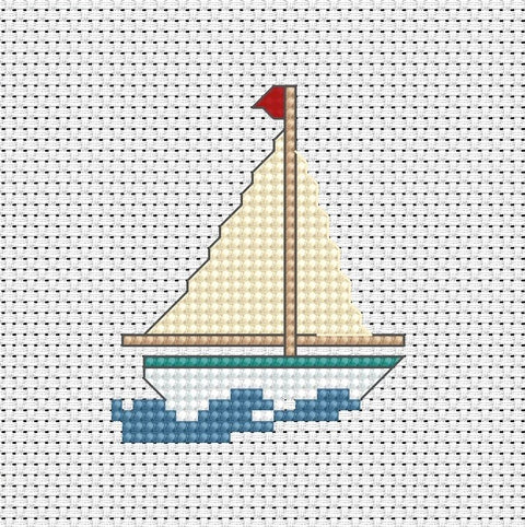 Boat SB017 - Cross Stitch Kit by Luca-s