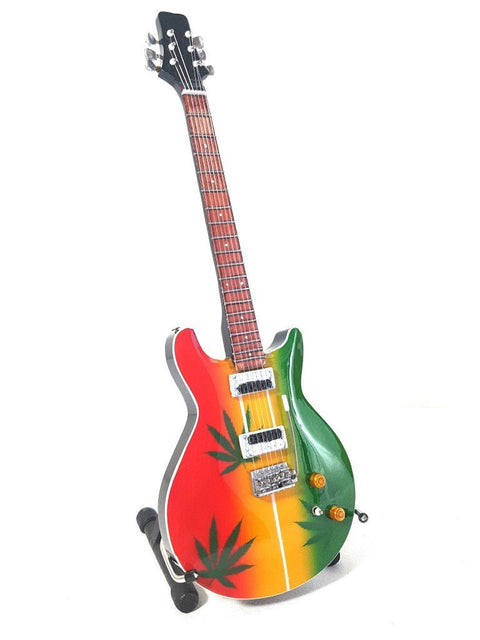 Bob Marley Tribute Ganja Mini Guitar MGT - 0468 - Hobby.lt 🇬🇧