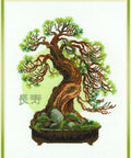 Bonsai Pine Wish of Longevity - Cross Stitch Kit from RIOLIS Ref. no.:1037 - Hobby.lt 🇬🇧