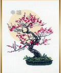 Bonsai Sakura Wish of Well Being - Cross Stitch Kit from RIOLIS Ref. no.:1036 - Hobby.lt 🇬🇧