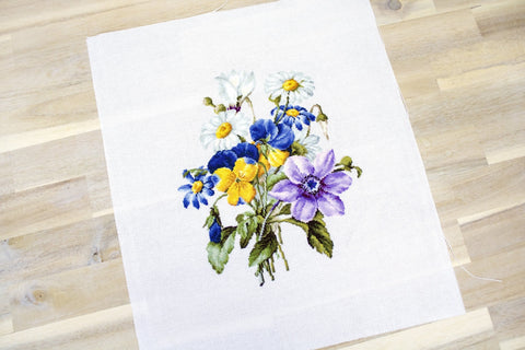 Bouquet of Flowers SB2348 - Cross Stitch Kit - Hobby.lt 🇬🇧