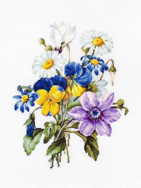 Bouquet of Flowers SB2348 - Cross Stitch Kit - Hobby.lt 🇬🇧