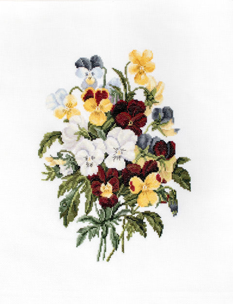 Bouquet of Pansies SBU4002 - Cross Stitch Kit