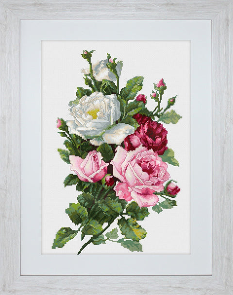 Bouquet of Roses SB2285 - Cross Stitch Kit by Luca - s - Hobby.lt 🇬🇧