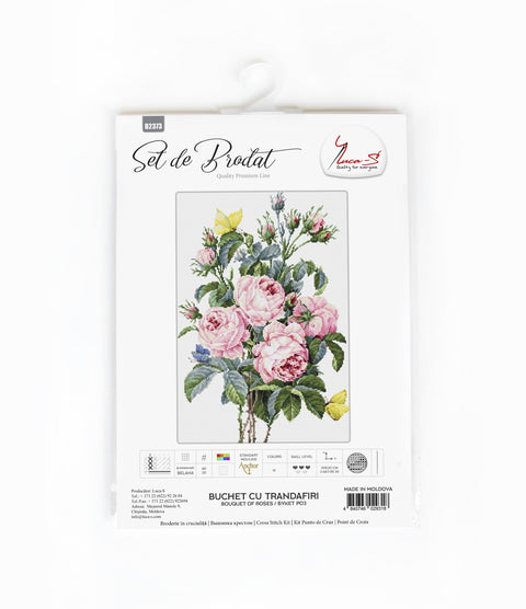 Bouquet of roses SB2373 - Cross Stitch Kit - Hobby.lt 🇬🇧