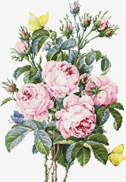 Bouquet of roses SB2373 - Cross Stitch Kit