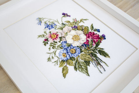 Bouquet of Summer Flowers SBU4004 - Cross Stitch Kit - Hobby.lt 🇬🇧