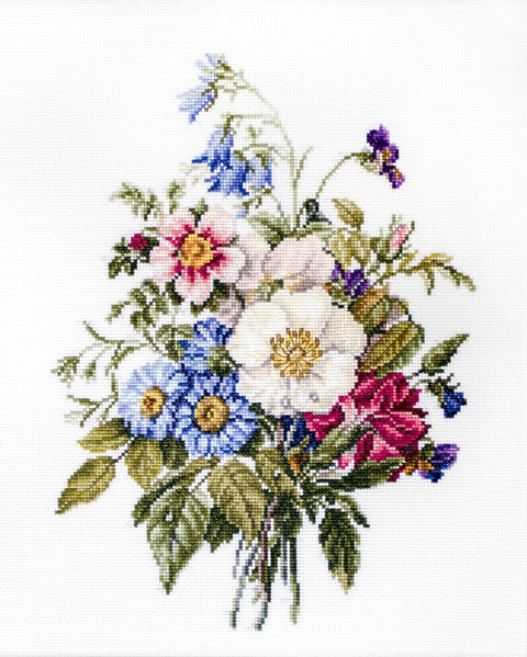 Bouquet of Summer Flowers SBU4004 - Cross Stitch Kit - Hobby.lt 🇬🇧