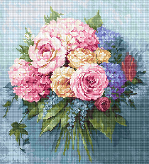 Bouquet SB2371 - Cross Stitch Kit - Hobby.lt 🇬🇧