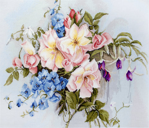 Bouquet with Bells SBA2362 - Cross Stitch Kit