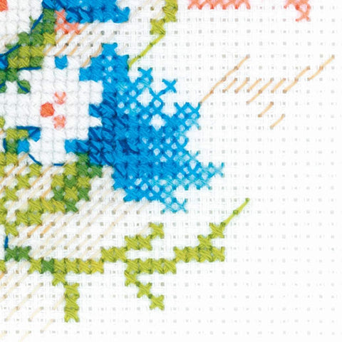 Bouquet with Cornflowers - Cross Stitch Kit from RIOLIS Ref. no.:1576