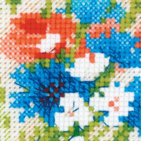 Bouquet with Cornflowers - Cross Stitch Kit from RIOLIS Ref. no.:1576