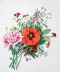 Bouquet with Poppy and Peony SB2350 - Cross Stitch Kit - Hobby.lt 🇬🇧