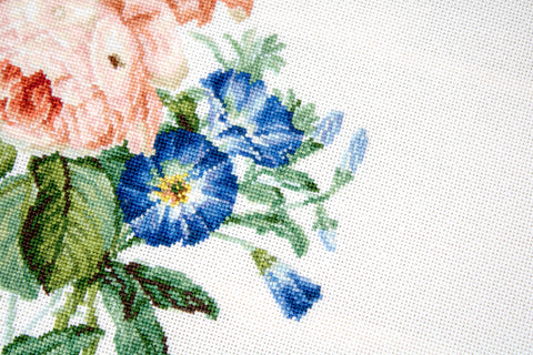 Bouquet with Roses SB2351 - Cross Stitch Kit