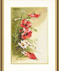 BR013 Poppies field Cross Stitch Kit from Golden Fleece - Hobby.lt 🇬🇧