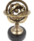 Brass astrolabe on a black stone base - BN - 2088Z - Hobby.lt 🇬🇧