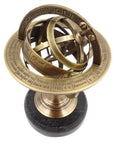 Brass astrolabe on a black stone base - BN - 2088Z - Hobby.lt 🇬🇧