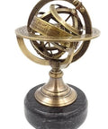 Brass astrolabe on a black stone base - BN - 2088Z - Hobby.lt 🇬🇧