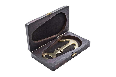 Brass Bottle Opener Anchor Rosewood Box | NI5277A - Hobby.lt 🇬🇧