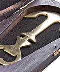 Brass Bottle Opener Anchor Rosewood Box | NI5277A - Hobby.lt 🇬🇧