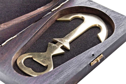 Brass Bottle Opener Anchor Rosewood Box | NI5277A - Hobby.lt 🇬🇧