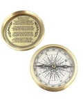 Brass compass in a wooden box - C - 57A - Hobby.lt 🇬🇧