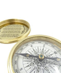 Brass compass in a wooden box - C - 57A - Hobby.lt 🇬🇧