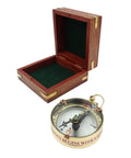 Brass Compass Map Reader in Wooden Box – NC1087 - Hobby.lt 🇬🇧