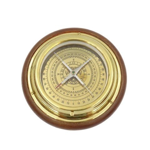 Brass compass on a wooden base NC2863 - Hobby.lt 🇬🇧