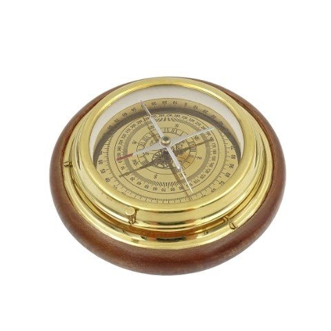 Brass compass on a wooden base NC2863 - Hobby.lt 🇬🇧