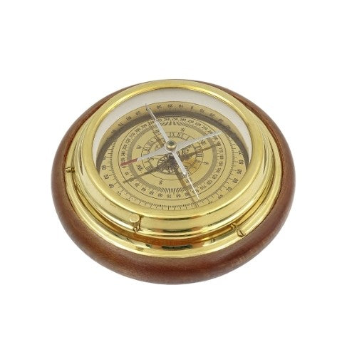 Brass compass on a wooden base NC2863