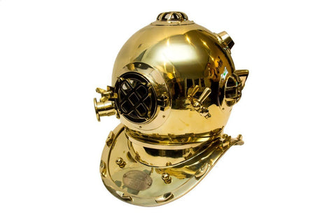 Brass diver’s helmet - U.S. Navy Diving Replica HMT - 0034 - Hobby.lt 🇬🇧