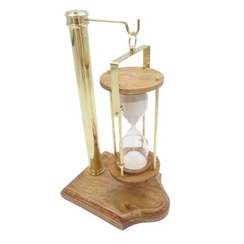 Brass Hourglass on a Sling - 5 min | NC2045A - Hobby.lt 🇬🇧