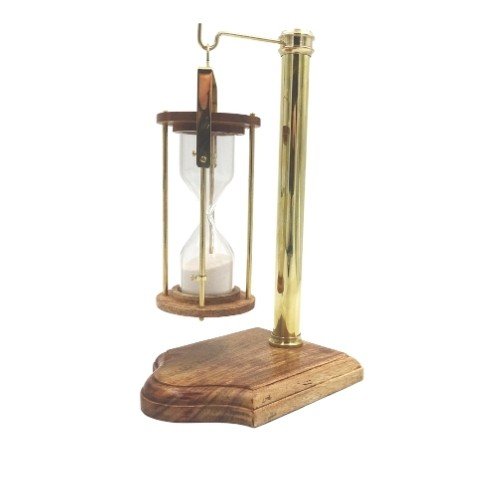 Brass Hourglass on a Sling - 5 min | NC2045A - Hobby.lt 🇬🇧