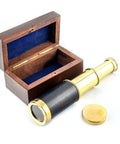 Brass & Leather Folding Scope in a Box – T26WB - Hobby.lt 🇬🇧